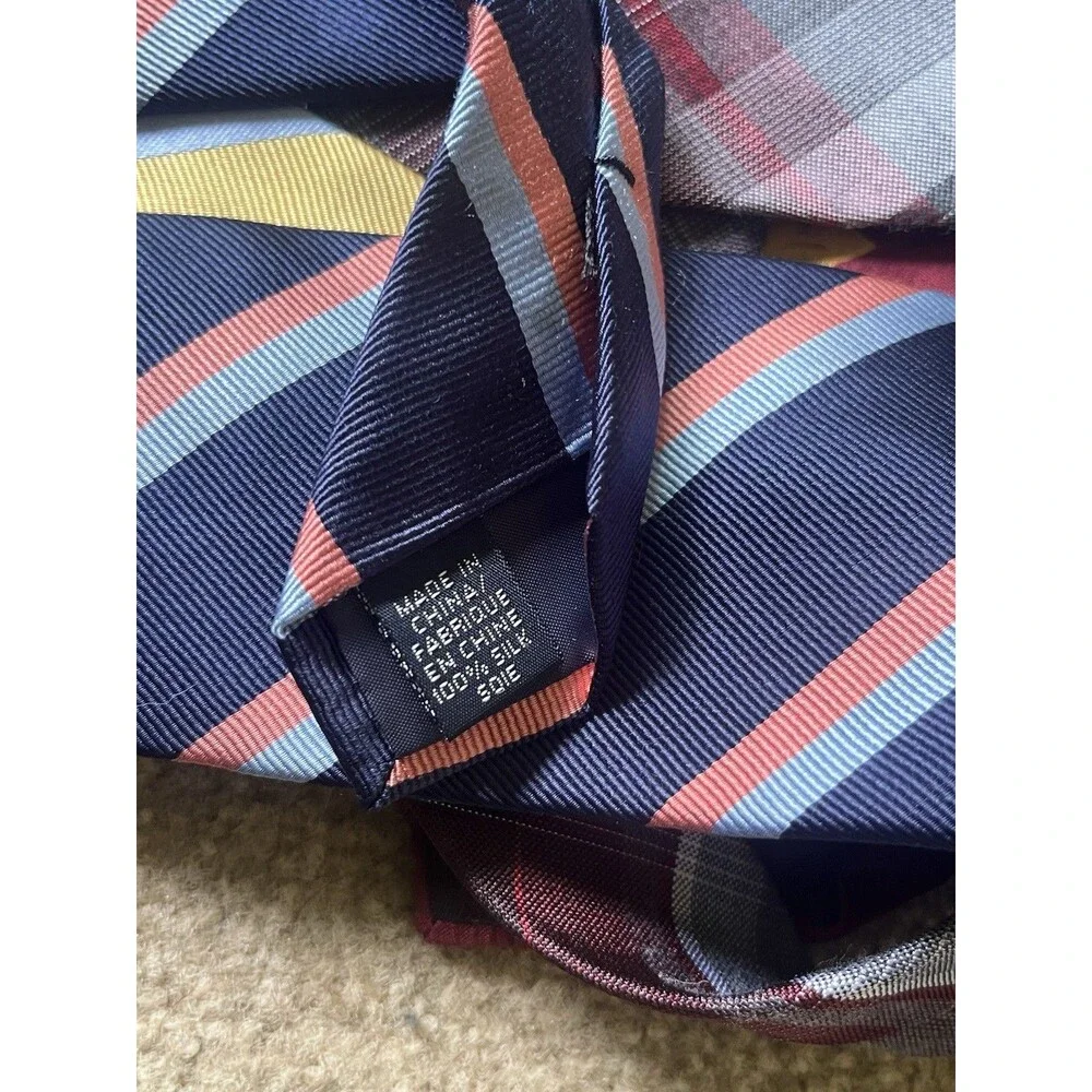 Lot of 10 Men's Neck Ties Majority 100% silk | VTG | Handmade | Tie Bundle | USA